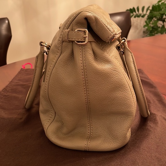 Kate Spade Leather Taupe Fold-over Bag - Picture 7 of 12